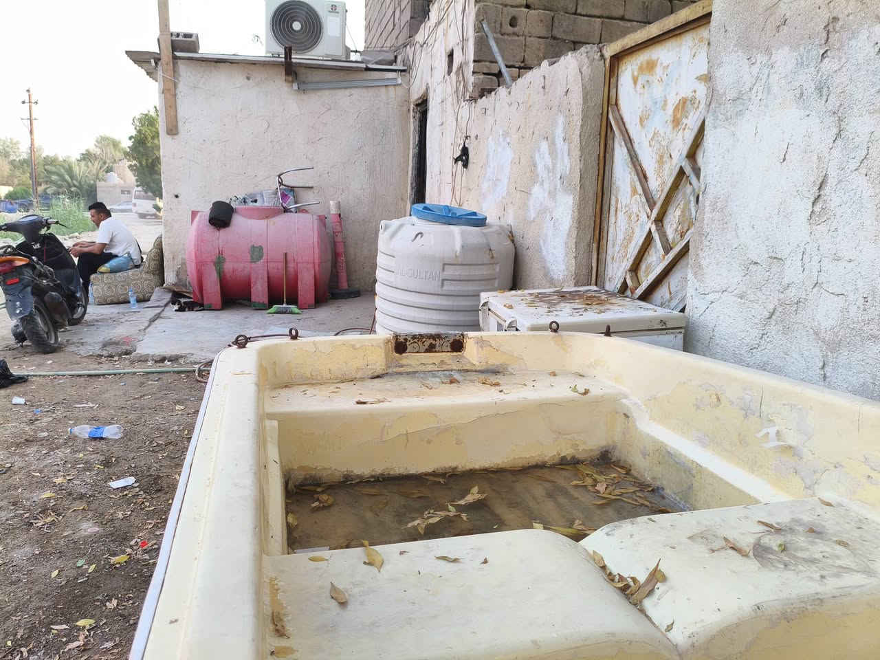 بلم فايبر • مكينة ياماها • بحاجة صيانة