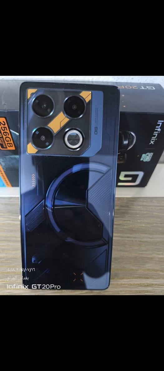 سلام عليكم
للبيع: Infinix GT 20 Pro 🔥🎮
​جهاز نضافته 100% بحالة الزيرو (نظيف جداً وبدون أي مشاكل أو شخوط) 🔥
​📱 أبرز مواصفات الجهاز:
​الذاكرة والتخزين: ذاكرة داخلية 256 جيجابايت مع رام 12 جيجابايت (مع إمكانية توسعة الرام).
​المعالج: معالج ألعاب قوي جداً MediaTek Dimensity 8200 Ultimate (4 نانومتر) مع معالج رسومات مخصص للألعاب.
​الشاشة: شاشة AMOLED بحجم 6.78 إنج بدقة +FHD ودعم 144Hz (سلاسة فائقة وسرعة استجابة عالية باللمس).
​الكاميرا: خلفية رئيسية بدقة 108 ميجابكسل مع مثبت بصري (OIS) + كاميرا سيلفي بدقة 32 ميجابكسل.
​البطارية والشحن: بطارية 5000 مللي أمبير تدعم الشحن السريع بقدرة 45 واط (مع دعم ميزة Bypass Charging لتغذية الجهاز مباشرة أثناء اللعب بدون رفع حرارة البطارية).
​الصوت: سماعات استريو مزدوجة بتونس من JBL.
​التصميم: إضاءة RGB خلفية تفاعلية مميزة وشكل جيمنج عصري.
​📦 الملحقات: (: الكارتونة / الشاحن الأصلي / السماعات / الكفر).
📍 المكان: (بغداد الوشاش)
💰 السعر: (300 قابل للتفاوض)
​📞 للتواصل والفسر: يرجى المراسلة على الخاص أو الاتصال على الرقم: (***********) متوفر واتساب

نص مكتوب في الصور:
- ٠٤:١٨ ٢٠٢٥/٠٧/١٦
- بغداد، العراق
- Infinix GT 20 Pro
- بغداد, العراق
- ٠٤:١٧ ٢٠٢٥/٠٧/١٦
- ٠٤:١٩ ٢٠٢٥/٠٧/١٦