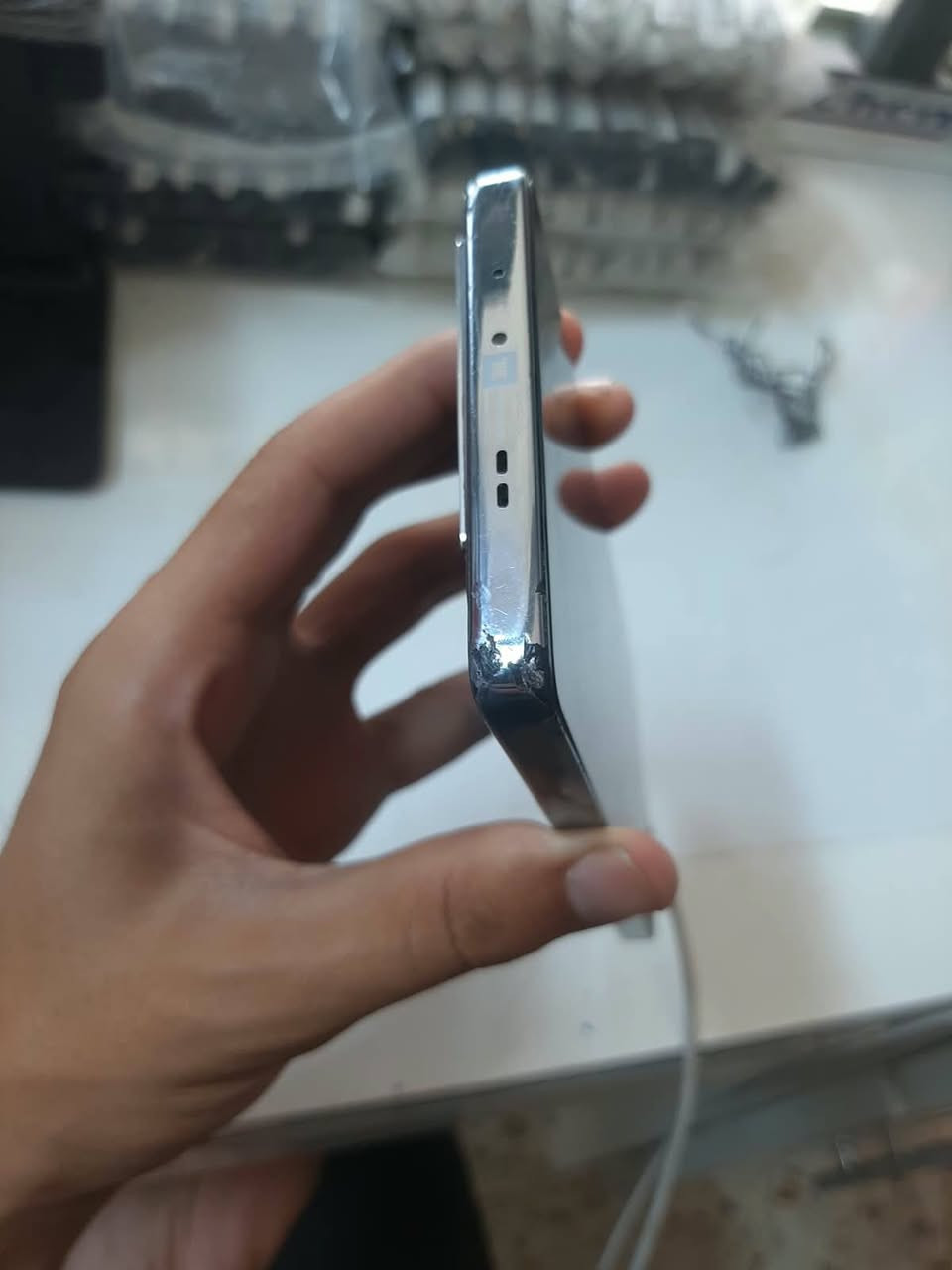 للبيع انفنكس GT 20 PRO
الجهاز مفتوح مبدل شاشة اصلية شرط بصمة الله شاهد بدلتها ب 80 الف
الجهاز يحتاجلة دگمة تشغيل وتكدر عادي تنزل تطبيق يطفي ويشغل الجهاز بدون دگمة
ويحتاجلة بيت سيمكارت
ما ثنينهم تكلف 20  ألف او اقل
وباقي التفاصيل موجودة بالصور

سعر الجهاز 190 ألف بي مجال حك الجية
للتواصل فقط واتساب
***********

نص مكتوب في الصور:
- FAST CHARGE هاتفي XOS GT 15.1.2 التحقق من التحديثات التخزين ١٤٣ غ.ب / ٢٥٦ غ.ب اسم الجهاز Infinix GT 20 Pro الطراز Infinix X6871 وحدة المعالجة المركزية Dimensity 8200 Ultimate RAM 12.00 GB+6.00 GB الكاميرا الخلفية 108M OIS+2M+2M الكاميرا الأمامية 32M البطارية 5000mAh الشاشة 1080x2436