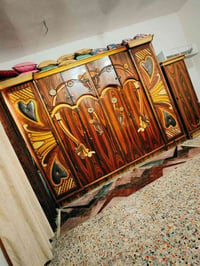 غرف نوم نظيفه خشب قوي ومتانه بسعر مناسب جداً 450 وبيها مجال كنتور 6 اب...
