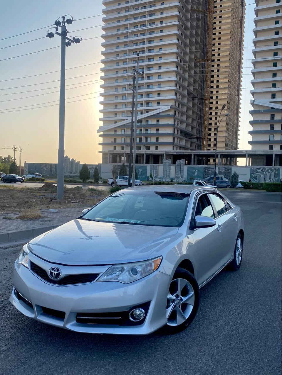 Toyota camry 
2012  
بونيت و جملخ سبوخه بي ژورى ١٢٠ ميل روشتووه 
گير و مه كينه و هه موو گيانى به شه رت ره قه م و سنوى نويه ***********
١١٢$ و توزيك مجال أربيل, العراق
