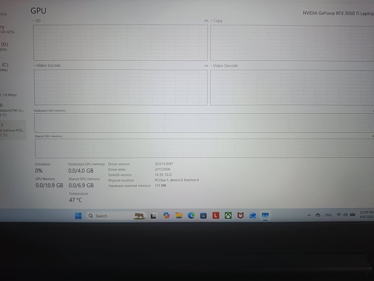 Lenovo ideapad gaming
المعالج رايزن 5 5600H
كرت شاشة 3050Ti 
الرام drr4 16G 
التخزين NVMe sdd 256g
مع hard hdd 1T
الشاشة 15.6 Fhd 120HZ
السعر 750 الف
مكاني بغداد 
للتواصل خاص او ***********

