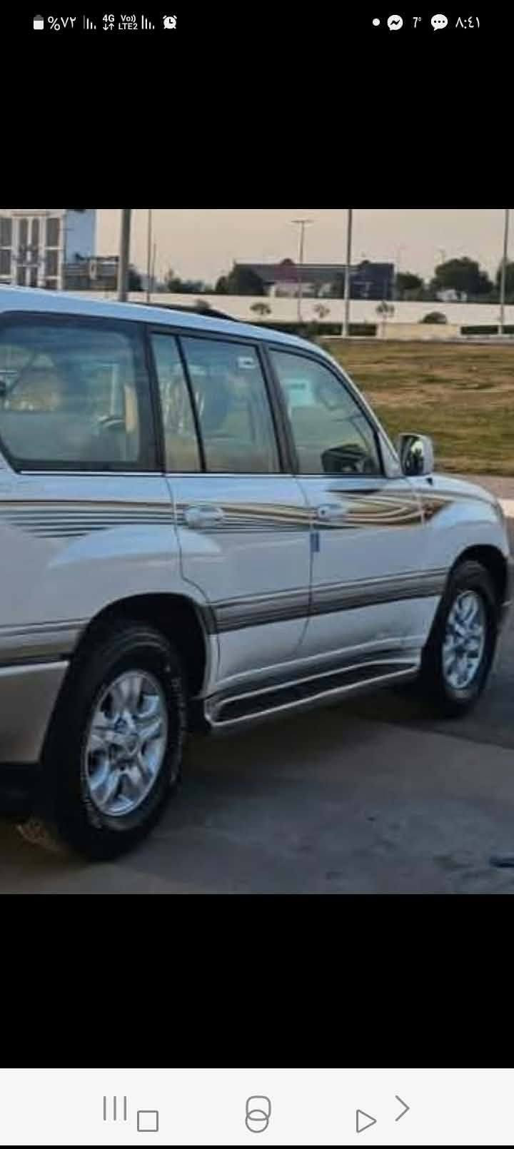 سلام عليكم،  لاندكروز 2004 مكفوله كفاله عامه
محرك 6 كير اوتماتيك 

جواها تخم تاير جديد

تبريد 3 قطع +ثلاجه

حداديه جديده سياره ماناقصها شي 

مكلف بنشر لستفسار هاذا رقم صاحب سياره  *********** بي واتساب

سعر 165 وبيها مجال
