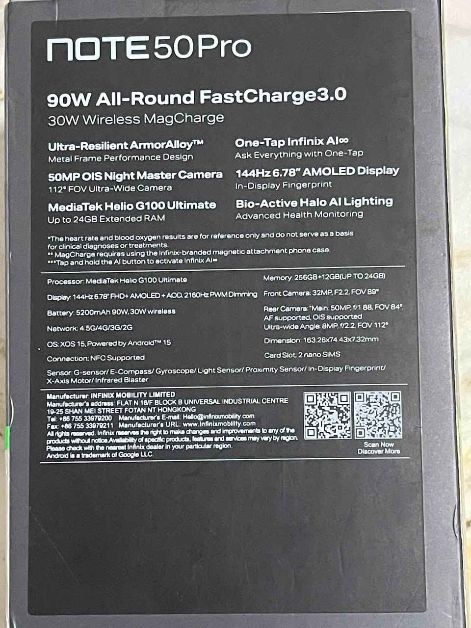 سلام عليكم موبايل نوع lnfinix
NOTE 50 PRO 

انفنكس نوت خمسين برو ذاكرة 256

24GBRAM 

جهاز ستعمال شخصي اخذته جديد لوك 

مكفول من كلشي ما داخل لا صيانة ولا شي 

كلش نضيف غراضة كارتون و سماعة و شاحن لاسكلي 

متعلم على ايفون اخذت ايفون ورد بيعه 

معرفة سعر تصال على رقم او وتساب او خاص 

عنواني بغداد الدورة 

***********
