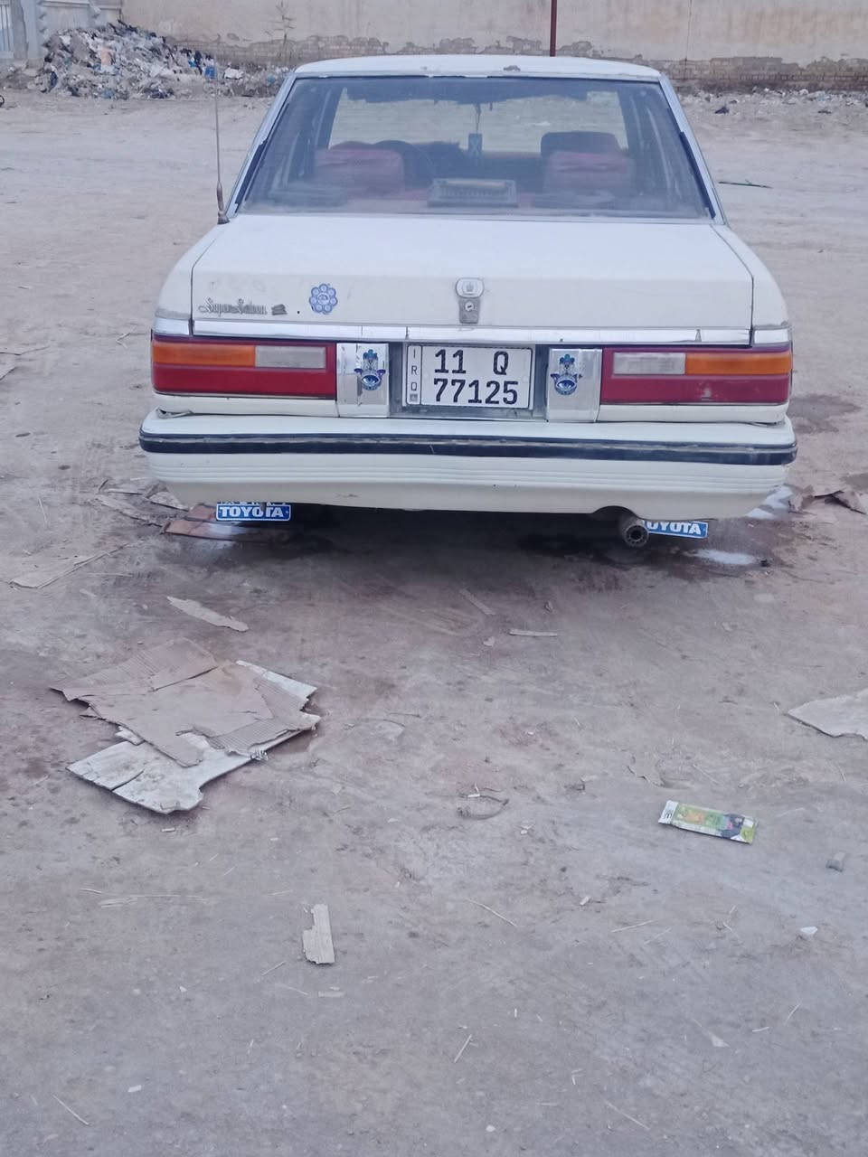 سلام عليكم  سوبر اللبيع مديل 85 محرك وكير جدد ثنين ونص تخم تايرجديد رقم نكليزي بسمي بفداد السعر 30وبيه مجال عنوان الشطره رقم الهاتف  ***********
