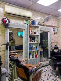 ديكور حلاقة • مرايتين • فاترينه