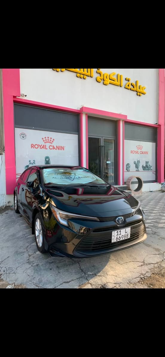 السلام عليكم.
COROLLA. HYBRID. LE. AWD. 2024
ياباني وارد امريكي دخول جديد  استيراد شخصي حادث دعاميه اماميه فقط ومبدله دعاميه اصليه نفس اللون. بدون دواخل وبدون ايرباك. 
محرك 1800 هايبرد. 
السياره بأسمي وشرط التحويل. 
رقم مميز بغداد. 
ماشيه 12 الف مايل ممشى قليل جدا. 
تحديد مسار. 
سياقه ذاتيه. 
فول تحكمات. 
بصمه ابواب. 
دخول ذكي. 
بصمه تشغيل. 
سايد بريك بصمه. 
اوتو هولد بصمه. 
رادار امامي خلفي. 
شاشه كار بلي.  
ويل كب+تخم تاير جديد يوكهاما ياباني. 
السياره جديده بمعنه الكلمه. 
العنوان بغداد. 
السعر خاص او الاتصال. 
***********
