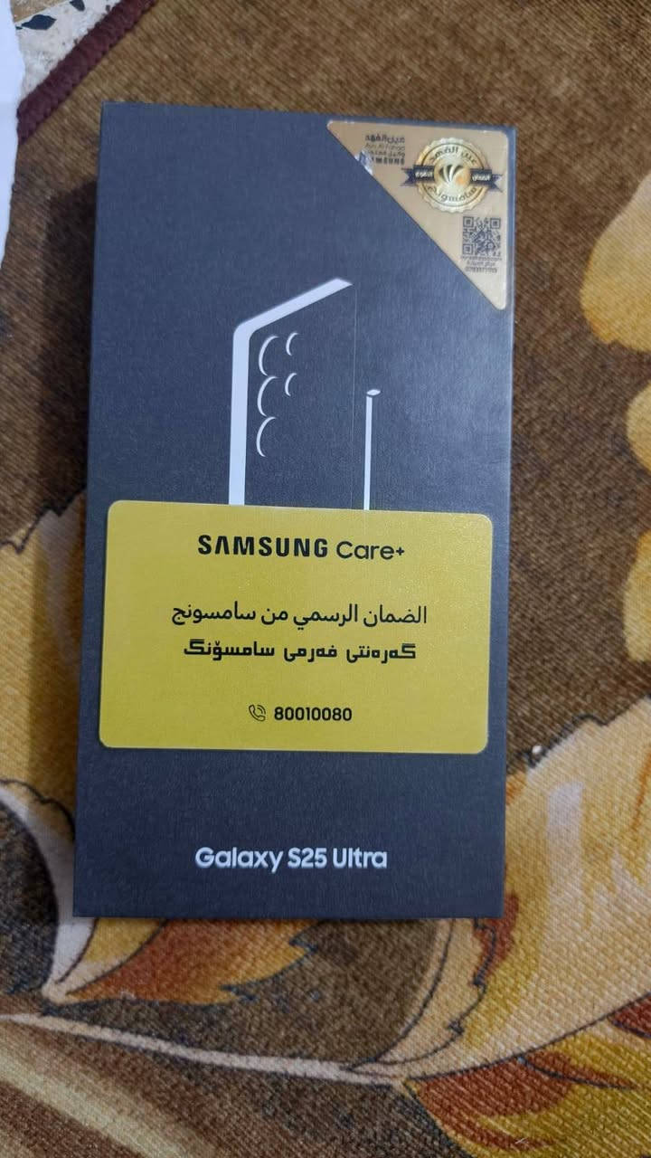 سلام عليكم جهاز S25 الترا بعده بضمان ضمان عين الفهد ذاكره 256 للبيع او مراوس بايفون جهاز نضيف وين متريد افحص 
***********
