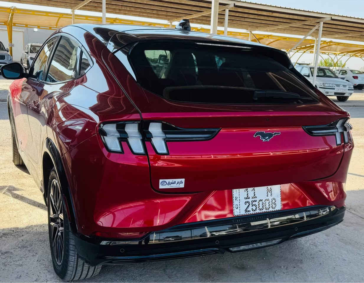 ‏FORD MUSTANG MACH-E فورد  2024 موستنك ماك
فول مواصفات 
‏Full Electric | كهربائية بالكامل
رقم بغداد 
السيارة بحالة الوكالة ماشية 11 الاف
اللون: أحمر من الدخل ابيض واسود
المواصفات : بصمة فتح وتشغيل/ مثبت سرعة/  ترحيب /
شاشة بحجم 15,5 بوصة/ 3أنظمة قيادة/ Navigation / أضوية زنون/ كشافات ضباب LED/ غمازات على المري/ مري كهرباء/ بلوتوث/ سنتر لوك/ زجاج كهربائي (Full Auto)/ مثبت سرعة/ جنط قياس 20 
بانوراما |panorama view 
حساسات أمامية وخلفية | Front & Back sensors 
صندوق كهربائي | Electric Back Door 
انارة داخلية مخفية | Concealed interior lighti
كاميرا 360 | cameras 360 
رادار تفاعلي ذكي | Adaptive cruise control 
كراسي جلد | Leather seats 
كرسي مدفأ | Heated seat
كراسي كهربائية | Electric seat
كرسي ذاكرة | memory seat
نقط عمياء | Blind spot 
مري جانبية قابلة للطي | Foldable side mirror
شاحن لاسلكي | wireless charger 
‏B&O sound system | نظام صوتي B&O
‏Apple CarPlay 
‏Android Auto 
مكانها بغداد
السعر : 215$

*********** بغداد, العراق
