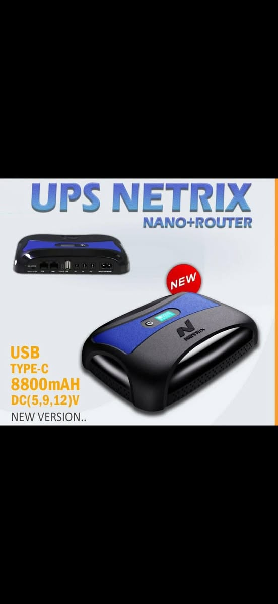 NETRIX DC UPS

🚚 نوفر خدمة التوصيل إلى جميع محافظات العراق.
📍 عنوان الشركة:
أربيل – شارع سلطان المظفر
📞 للتواصل عبر واتساب:
***********
***********
🌹 يسعدنا استقبالكم والإجابة عن جميع استفساراتكم، ونقدم لكم أفضل خدمة بكل سرور. أهلاً وسهلاً بكم.
