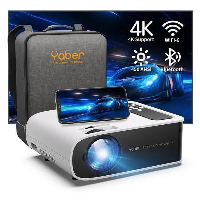 جهاز yaber v8 pro 💞🌺🔥 
🔥🔥الدقة والصوت ولا اروع جهاز كهربائي🔥🔥
اصلي درجة أولى مصدر الى الاتحاد الأوربي
خاضع للفحص والسيطرة النوعية الأوربية EU
 من الشركة العريقة في مجال أجهزة العرض السينمائي الداتا شو yaber نسخة ال  v8. pro
راح يغنيك عن الشاشة الاعتيادية 😅😅
جهاز #داتاشو #بروجكتر عارض سينمائي 🎦 🎦
بمواصفات عالية الجودة وفق أحدث الأنظمة 
💥 للتدريس والمعاهد وإلقاء المحاضرات
💥 للألعاب ومشاهدة الأفلام والفيديوهات
💥 للكوفي والحدائق الخارجية 
لتجربة عرض سينمائيه ممتازه جدا 🌈🌈
الجهاز امزون اصلي درجه اولى
الدقه full hd1080 يدعم 4k
اللومنز 19000 حقيقي
التباين 20000:1
مناسب جدا للمدارس والمعاهد وإلقاء المحاضرات
مناسب جدا للألعاب ومشاهدة الأفلام والفيديوهات بدقه ال 4k 🔥
صورة جميله نقية عالية السطوع تشبع الوان سينمائية 
تعديل تلقائي لزاوية السقوط 6D 😱😱
يعمل بوضوح في النهار ولاتحتاج الى تعتيم 🔥♥️
واي فاي wifi 5G 🛜🛜 Ultra ضمان بدون تقطيع وبدون حرارة خاصية تشتيت الحرارة مبرد داخلي عالي الكفاءة .🔥
يمكن التحكم في الجهاز عن طريق الهاتف رمونت كونترول. ربط الهاتف الاندرويد والايفون لاسلكي
بدون تطبيقات مع الداتا شو ♥️
بلوتوث Bluetooth  5.2 💯 💯 
سماعات داخليه ستيريو بتقنية HIFI
حجم العرض يصل ل 7 متر
منافذ الجهاز كامله وموضحه بالصور 👇👇
 وتوجد خدمة توصيل 5 آلاف لكافة انحاء العراق
للحجز والاستفسار مراسلة الخاص او التواصل عبر الواتس على الهاتف *********** 
#داتاشو #بروجكتر #سمارت #عارض_سينمائي

نص مكتوب في الصور:
- 1080P Native 450 ANSI
- 4K 4K Support WIFI-6 450 ANSI Bluetooth
- HONOR Magic6 Pro
- ebay.com/itm/28 Search for anything 1080P Native 450 ANSI 1 of 6 4 YABER Pro V8 Movie Projector with WiFi 6 and Bluetooth,450 ANSI High Lumens kinghill1 (81) 100% positive feedback