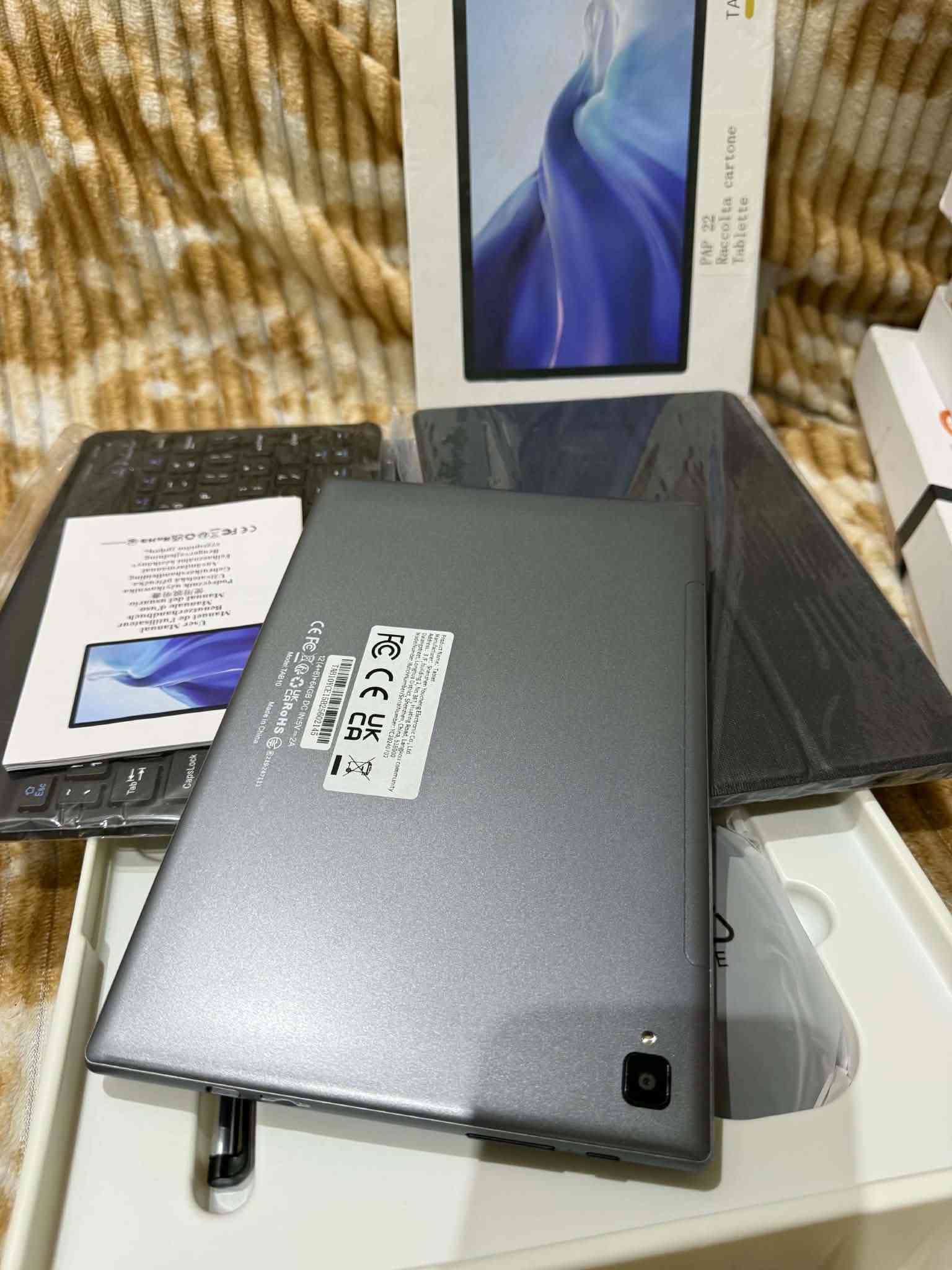 اسم الجهاز PAP 22 Raccolta Cartone Table📱
📱 الشاشة: 10.1 إنچ
💾 التخزين: 64GB أو 128GB حسب النسخة
🧠 الرام: توجد نسخة 4GB RAM + 64GB
🤖 النظام: Android 13، وبعض الإعلانات تذكر Android 14
📶 Wi-Fi
⌨️ يدعم كيبورد وقلم، وبعض الحزم تأتي مع ماوس
🔌 الشحن: 5V / 2A ظاهر على ملصق الجهاز
📷 كاميرا خلفية موجودة
السعر ١٥٠ وبي مجال
بغداد حي العامل الاتصال ***********
