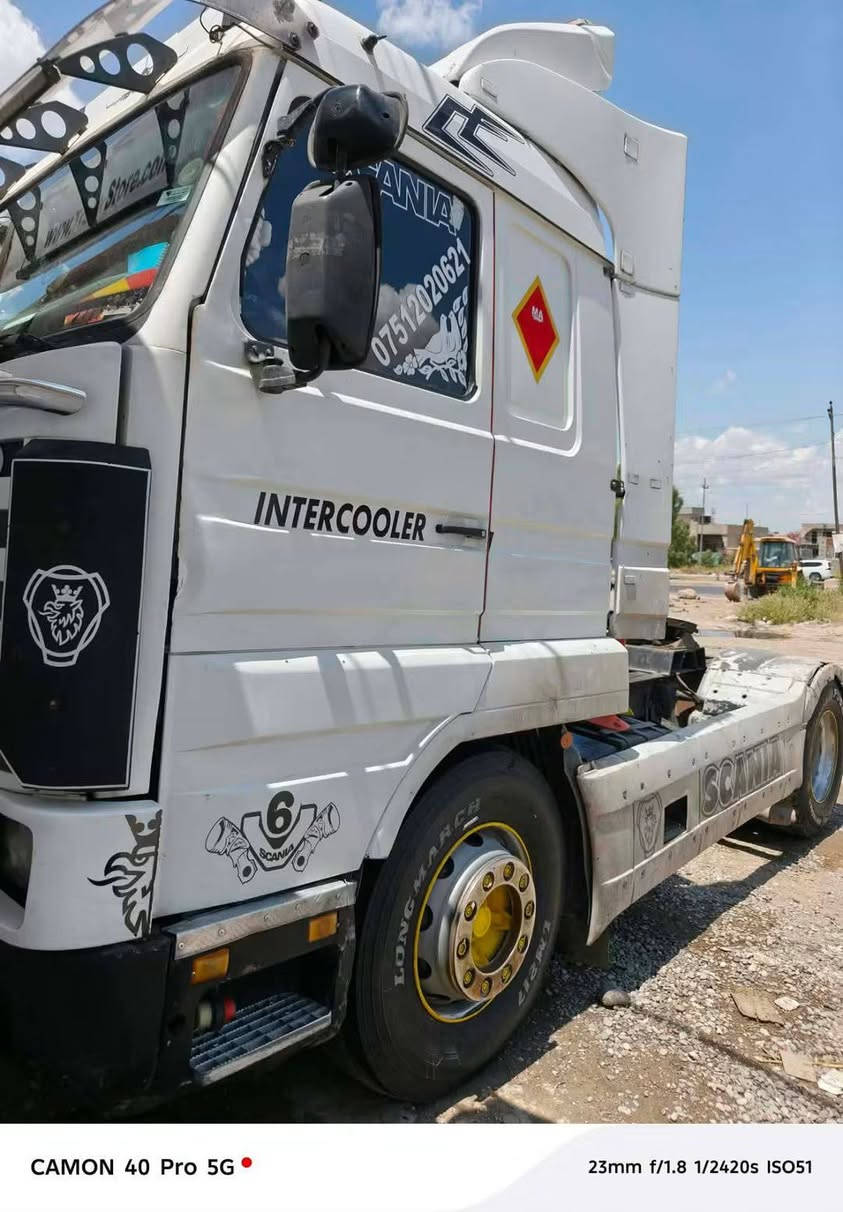 للبيع رأس تريلة سكانيا بطه 113  راس فقط حجم 380 بم كهرب رقم ديالى بسنويه عربانه جوانب متحركة 3 محاور حصة كاز موصل جاهزة للشغل مكان الموصل  للاستفسار
***********
***********
للبيع رأس تريلة سكانيا بطه 113  راس فقط حجم 380 بم كهرب رقم ديالى بسنويه عربانه جوانب متحركة 3 محاور حصة كاز موصل جاهزة للشغل مكان الموصل  للاستفسار

نص مكتوب في الصور:
- CAMON 40 Pro 5G 23mm f/1.8 1/2420s ISO50
- CAMON 40 Pro 5G
- 33mm f/1.8 1/100s ISO65
- CAMON 40 Pro 5G 23mm f/1.8 1/2420s ISO51