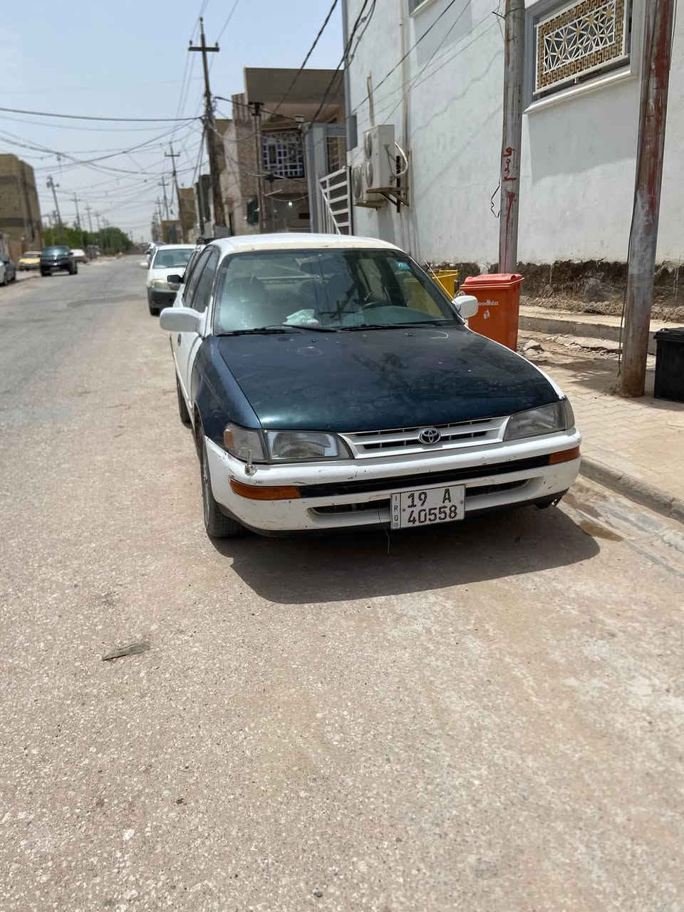 السلام عليكم للبيع كورلا 1992كير مكينه حداديه نص عمر تبريد شغال وثلج رقم كربلاء انكليزي بسمي السعر 40وبي مجال بسيط للشري مكان سياره نجف للاستفسار ***********
