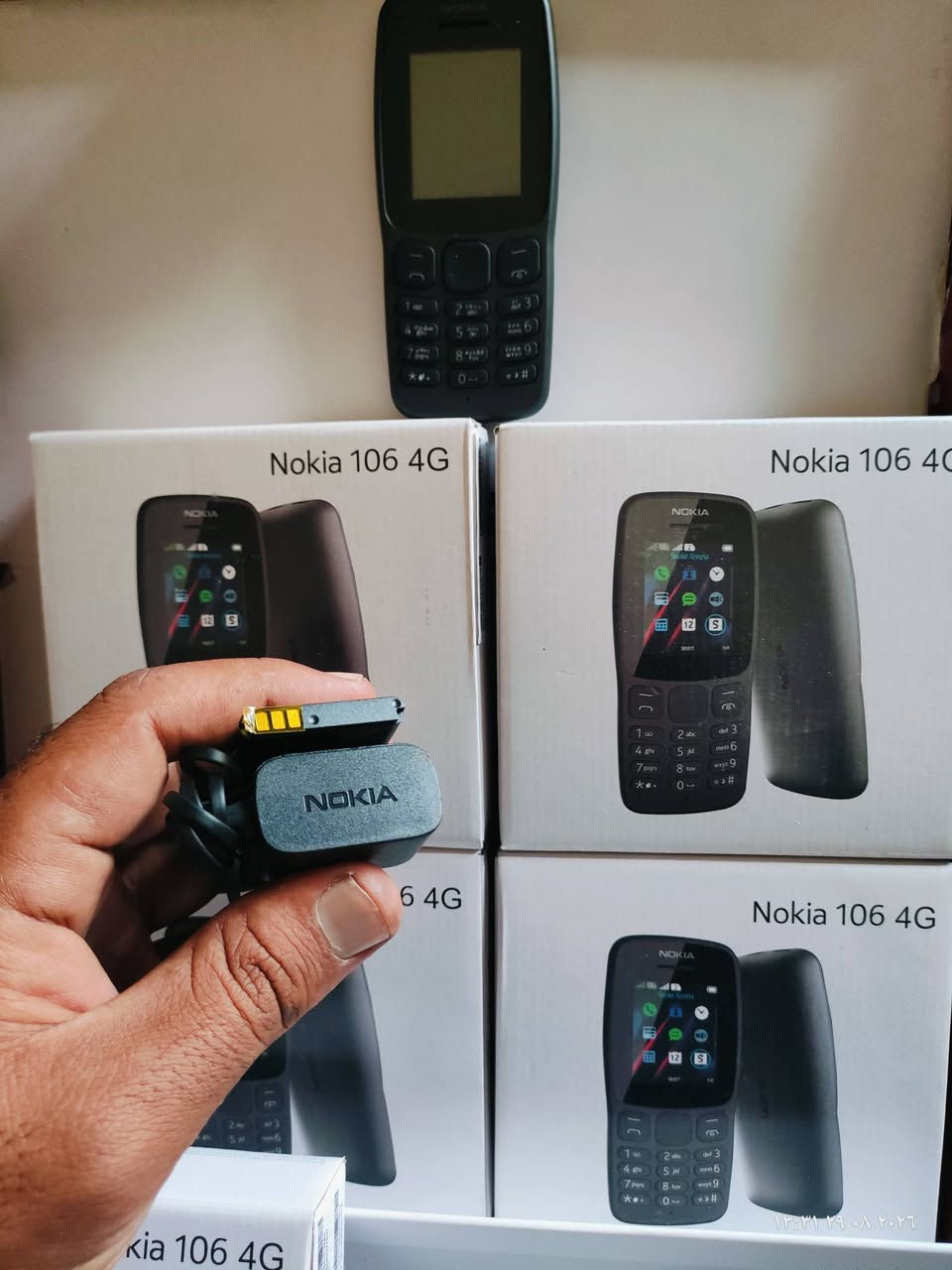 📱 هاتف نوكيا 106  4G  الأصلي
💰 السعر: 17,000 دينار عراقي فقط

🔥عرض خاص قطعتين ب30 الف 

الحجز واتساب :***********

🔹 المواصفات:

 • 🔋 بطارية قوية تدوم ل٧ أيام (ممتاز للمكالمات الطويلة)

 • 📞 مخصص للمكالمات والرسائل بشكل سريع وسهل

 • 🔢 (أزرار) مريح وواضح

 • 📻 راديو FM بدون الحاجة للإنترنت

 • 🔦 كشاف ضوء مدمج

 • 💪 تصميم متين يتحمل الاستخدام اليومي

 • 🎧  شاحن تقليدي

 • 📱 شاشة واضحة وبسيطة

🎯 مميزاته:

 • سهل الاستخدام لكل الأعمار

 • مثالي كجهاز احتياطي أو للعمل

 • خفيف وصغير الحجم ينشال بكل مكان

🚚 توصيل إلى جميع محافظات العراق ٥ الاف

 #محافظات_العراق
