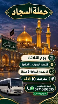حملة السجاد • النجف الاشرف • الثلاثاء ٩م