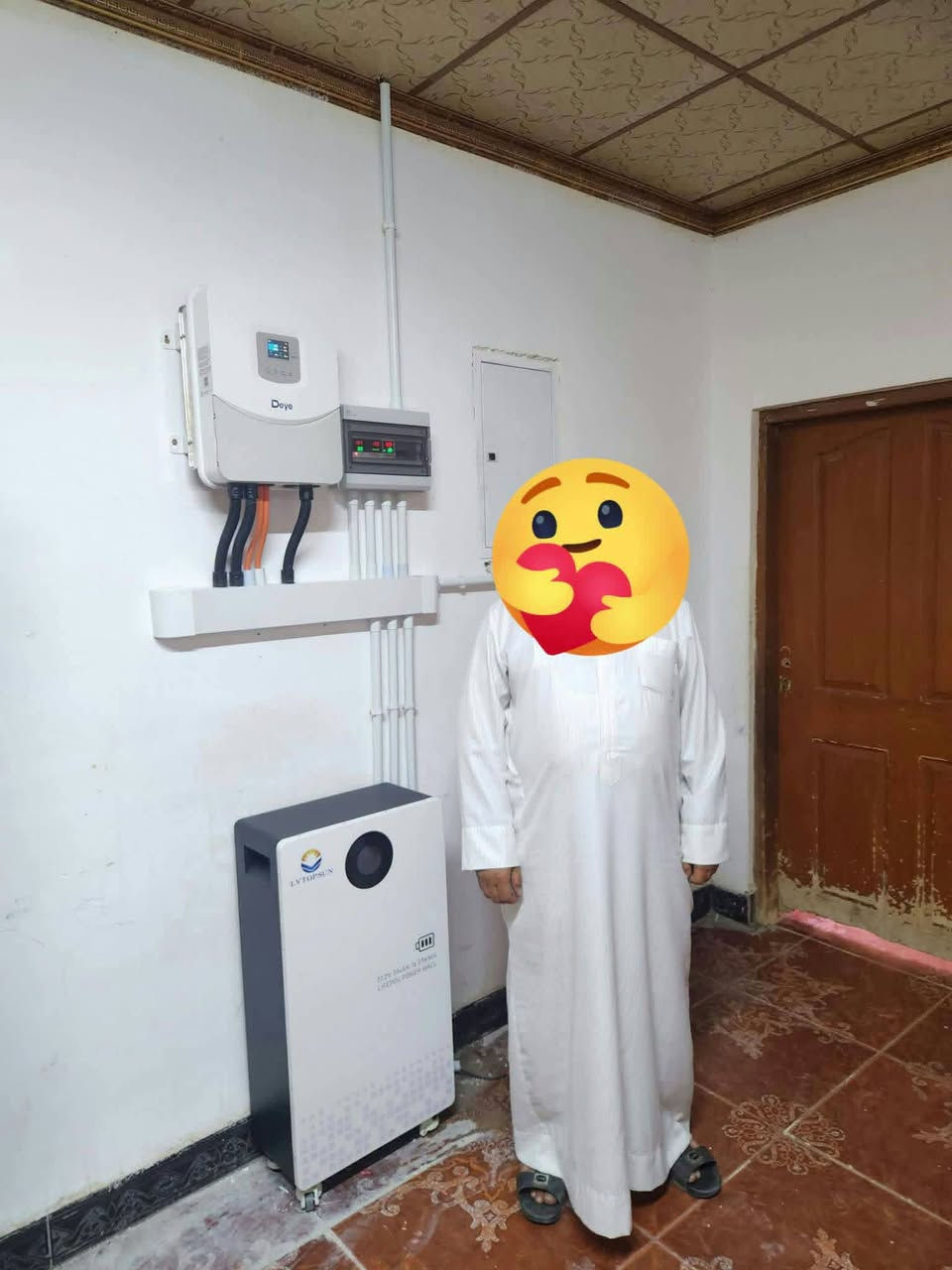 انفيرتر ٦ كيلو • بطارية ١٦ كيلو ٨٠٠٠ دورة • ألواح ٦٢٠ واط ×٧