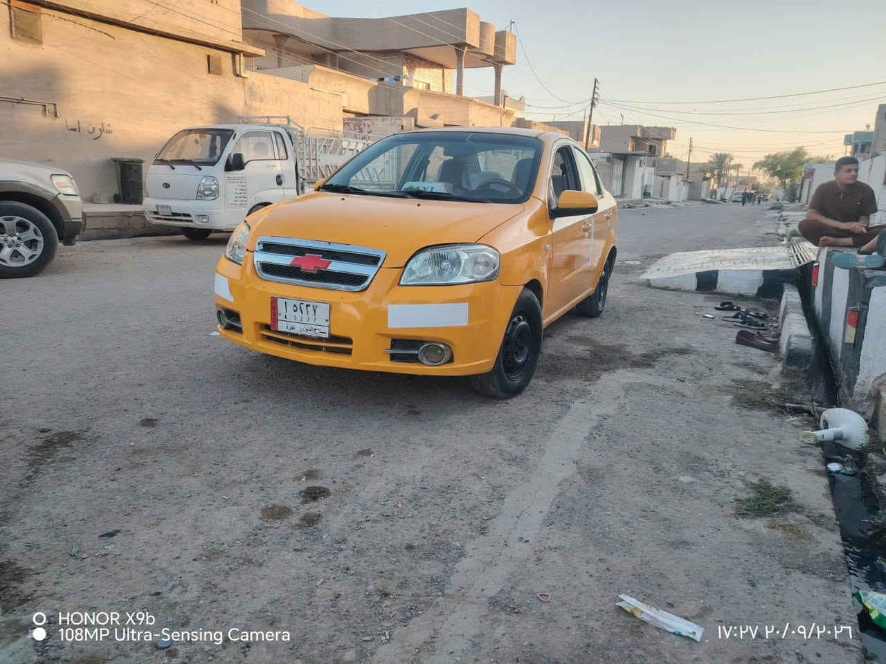افيو موديل ٩رقم صلاح الدين مشروع وطني محرك كير يارس بدون حادث للبيع السعر ٤٣ مكان السياره كركوك ***********

نص مكتوب في الصور:
- HONOR X9b 108MP Ultra-Sensing Camera 17:28 2026/09/20
- HONOR X9b 108MP Ultra-Sensing Camera 17:37 20/09/2026
- HONOR X9b
- 108MP Ultra-Sensing Camera
- ١٧:٢٨ ٢٠/٠٩/٢٠٢٦
- ١٧:٢٧ ٢٠/٠٩/٢٠٢٦
- O HONOR X9b 108MP Ultra-Sensing Camera IV:PA P. / . 9 / P. PY