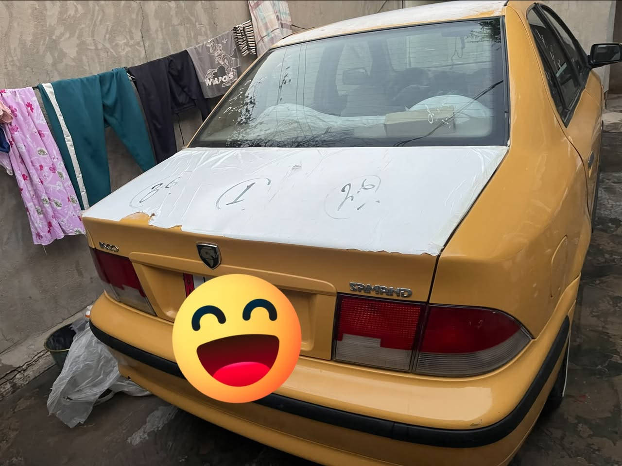 السلام عليكم سمند لبيع سياره جاهزه من كلشي مكينه وكير وحداديه وتخم تاير وكهربيات كله جديده مديل ١١ سنويه ٢٨امدور ثاني يوم امصفره هيه وغرامات عنوان نجف رقم *********** السعر ٣٠ ويبه مجال بصيط المكان نجف
