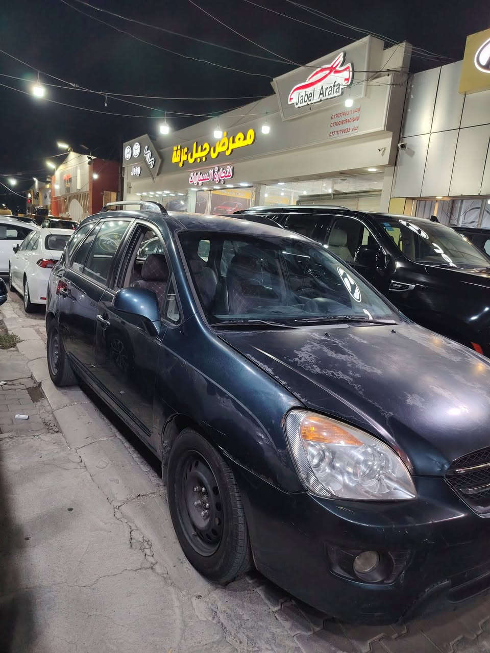 السلام عليكم
كيا روندو ٢٠٠٩ وارد امريكي رقم بغداد سنوية لل ٢٠٢٨ حادثها جاملغ وباب اليسرى 

محرك ٢٠٠٠ دوش تبريد شغال ثلج وتايراتها ممتازة 

السيارة جاردة وحداديتها نص عمر وتحتاج حمام للداخل 

السيارة تحتاج ترتيبات سعرها من الاخير ٦٥ وشرط العقد المروري والتحويل البيع نقد فقط
***********
