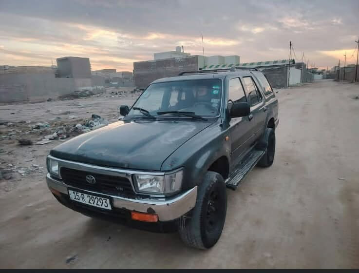 السلام عليكم فور رنر مديل 1993 رقم انبار مشروع وطني رقم انكليزي مميز مكينه وكير 3000 vvt شرط تبريد شغال بيها ترتيبات بسيطه كامره شاشه وزنون *********** مكاني بنجف طريق كربلاء عامود 110
