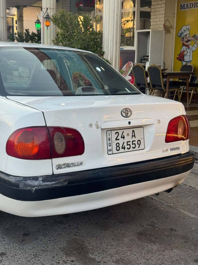 تویتا کڕۆڵا مۆدێل 1998 تبرید اۆتۆماتیک سەنەوی نوی سبوغ حیزام ناونیشان کۆیە ڕەقەم مۆبایل *********** كويسينجاك, أربيل
