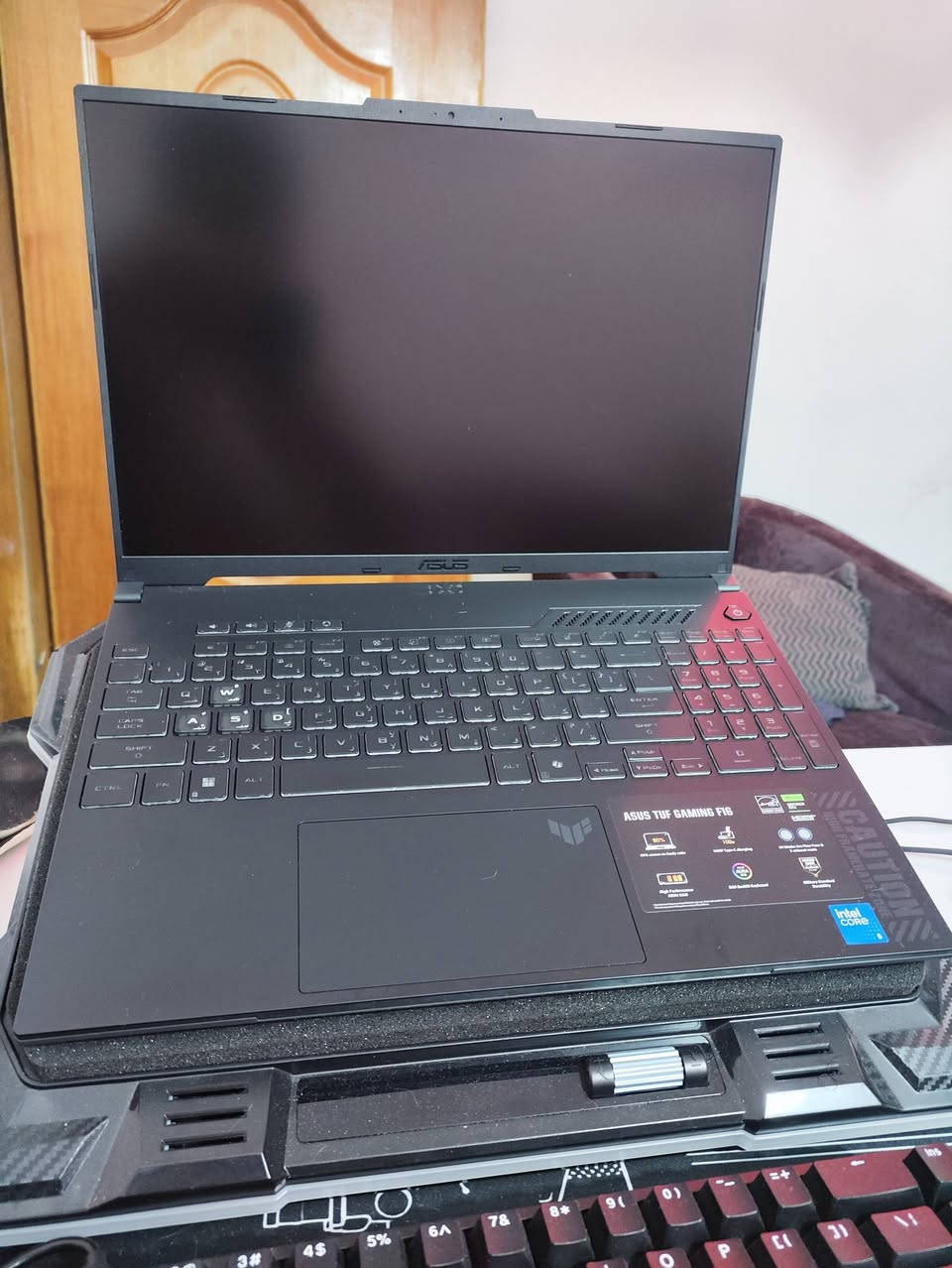 لابتوب أسوس تاف كيمنك F 16 للبيع بحالة جديدة  الجهاز مشتريه قبل شهرين بس ومستعمله قليل كلش لأن ملتهي بشغلي وما عندي مجال استخدمه المواصفات هي معالج إنتل كور 5 وذاكرة 8 جيجابايت DDR4 وتخزين 512 جيجابايت SSD وكارت شاشة 3050  6 جيجابايت VRAM الجهاز جاهز ومعدل للبيع لأي شخص محتاجه السعر 1,100,000
رقمي ***********
مابي اي مشكلة واني بيدي اجيبه الك بكاني بغداد
