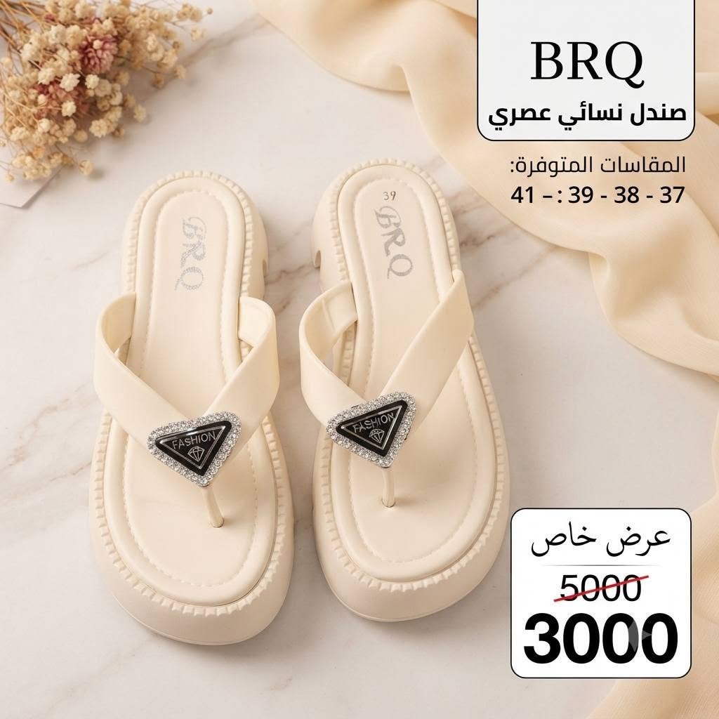 نعال نسائي اصبع نفخ 
تصفيه 
السعر الحالي 3000 بدل 5000
الاحجام 37_38_39_40_41كلشي جديد راح يكون موجود 
بقناتنه غلى التليكرام🌷 
https://t.me/ansdAna
#انسب_الاسعار 😍😍
التوصيل متوفر لجميع انحاء ❤️العراق ❤️
واي طلب اكثر من 45 توصيل مجاني 
للتواصل السريع الاتصال على الرقم او المراسلة على الواتس اب 
***********

