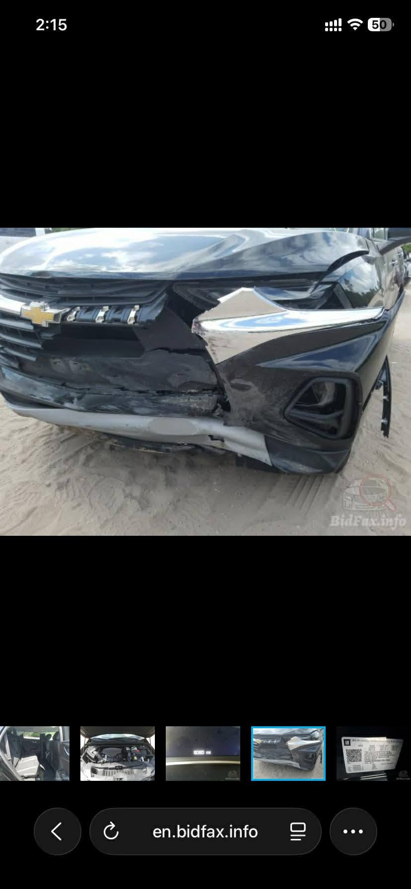 السلام عليكم
للبيع او مراوس 
بلايزر موديل 2020 فئة 3lt محرك 6 سلندر 3600 vvt المرغوب فول عدا البانوراما كشنات جلد كهرباء تدفئة رادار صندوگ كهرباء اطفاء وتشغيل ذاتي تشغيل عن بعد تبريد ثلج تخم تاير جديد صدر امامي خلفي جديد سيارة جاهزة بدون نقص رقم بغداد باسمي مكاني بغداد الكرخ للاتصال *********** سعرها 195 وبيها مجال بسيط

نص مكتوب في الصور:
- en.bidfax.info
- 2:15 50 en.bidfax.info BidFax.info 9060 mi
- 2:15 50 en.bidfax.info