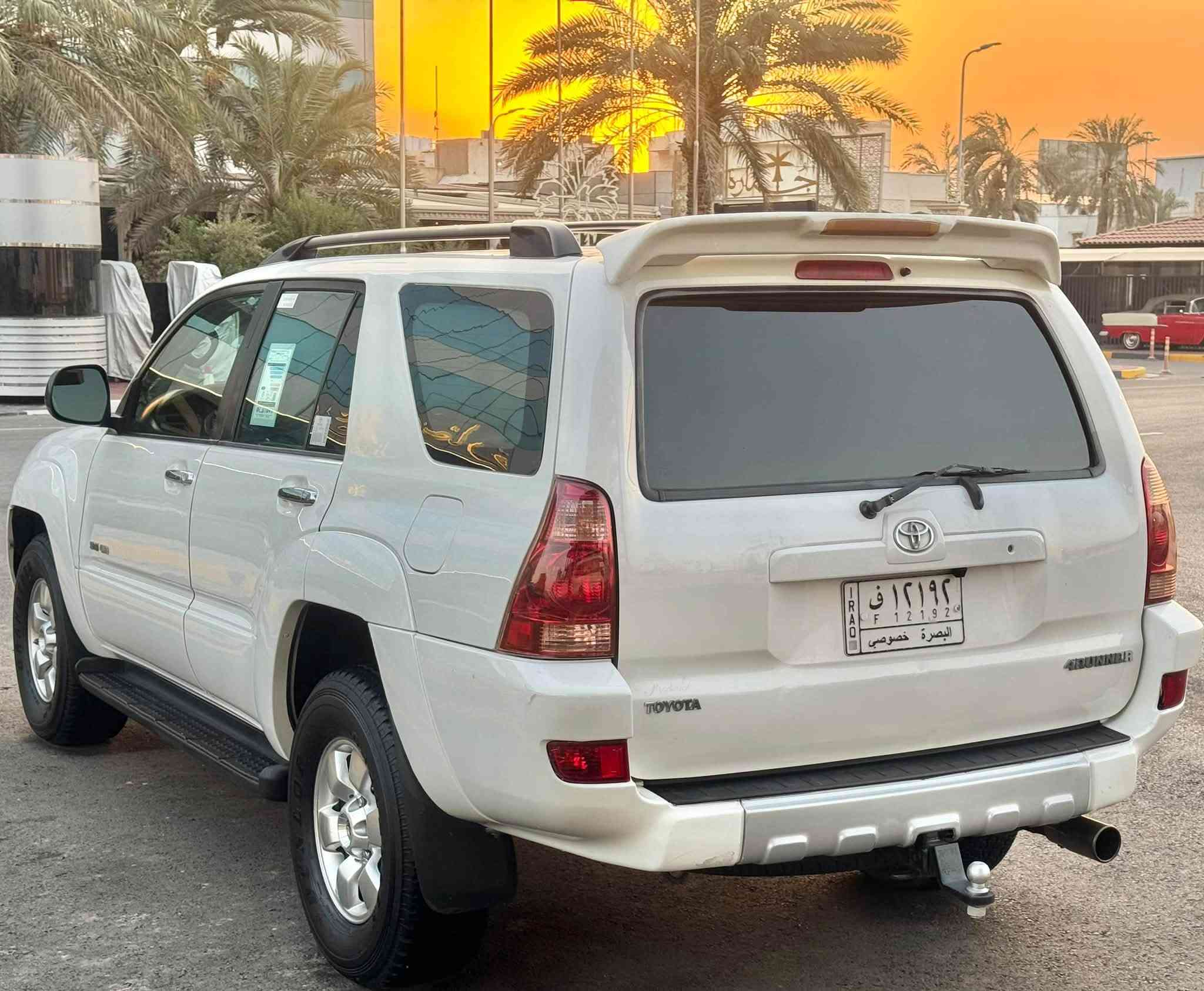السلام عليكم للبيع تويوتا فوررنر موديل 2004 وارد امريكي كلين تايتل سيارة كفالة عامة من الضربة والتبديل والفتح بيها صبغ قطعين فقط ولباقي كفالة مكينة وكير مكفولات حجم المحرك 6سلندر 4000 حدادية وتخم تاير كلة جديد تبريد قطعتين ثلج شاشة وكامرة رقم بصرة الماني سنوية 2028 سيارة جاهزة برغي ما بيها نقص وجديدة جداً على وضع الشركة .

_______________________________________

العنوان : البصرة الامن الداخلي.

السعر : 99 وبيها مجال 

للأستفسار الأتصال:***********/***********
