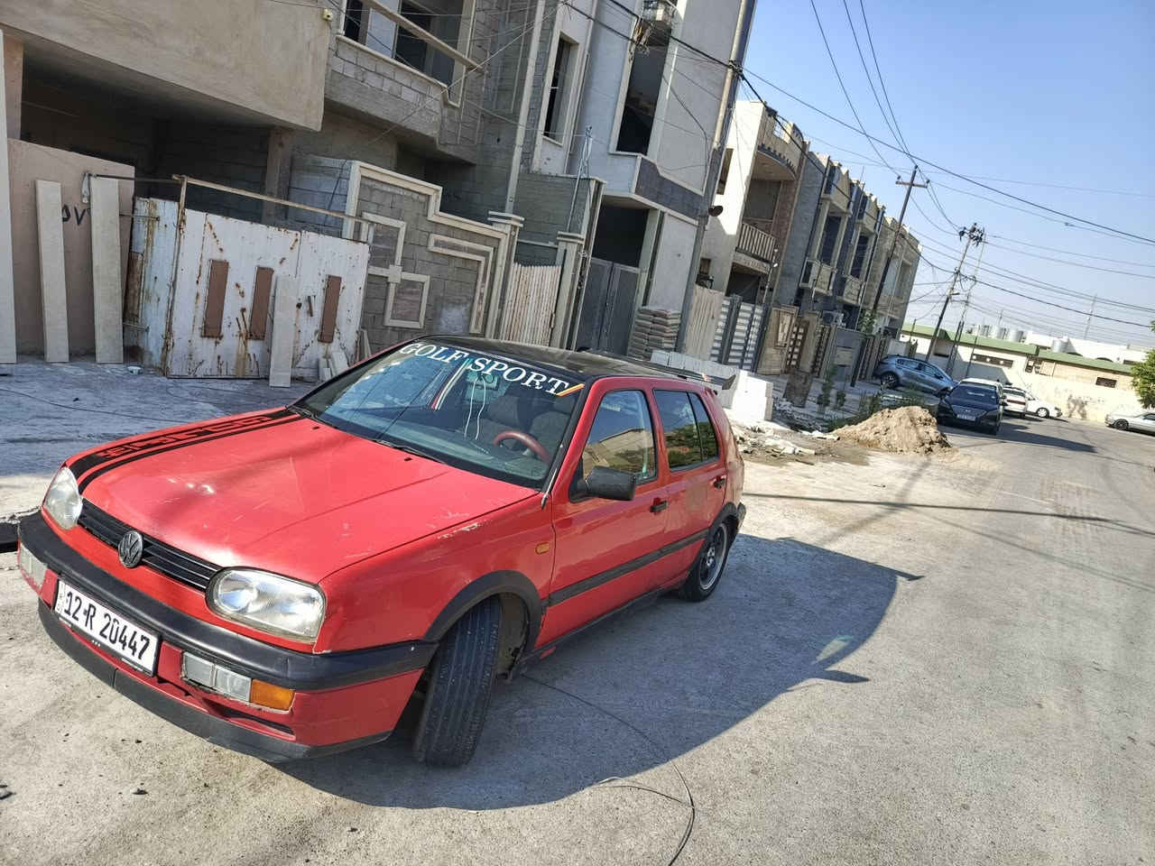 السلام عليكم
كولف نفخ احمر 
موديل 1994
صاحب الشرعي موجود 
شرط تحويل 
مكان السياره موصل 
السعر 34
***********

