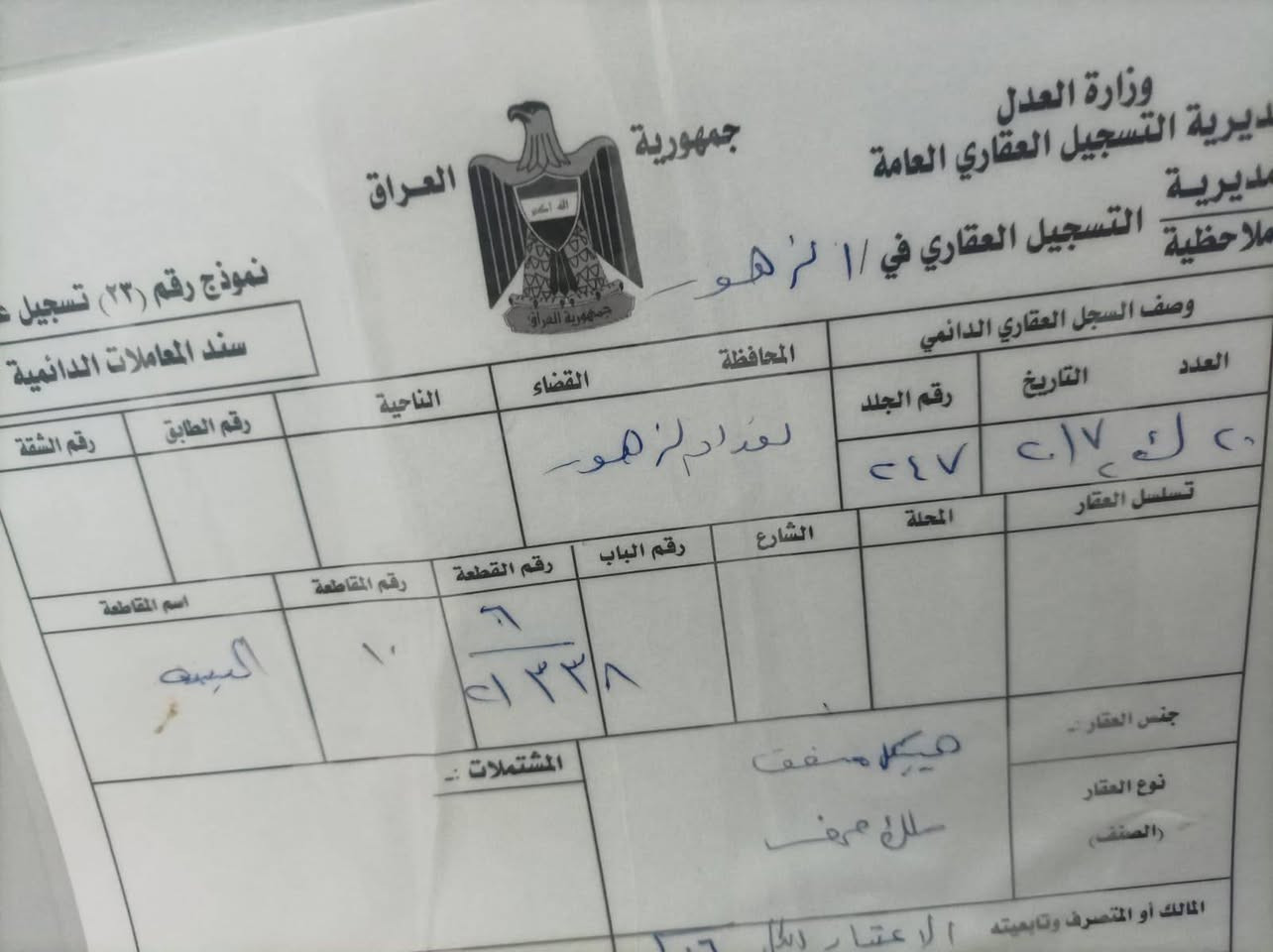 قطعة أرض • ١٠٠متر • مقابل سوق الصغير