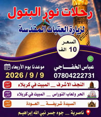 زيارة الامام الحسين • ليلتين • النجف كربلاء