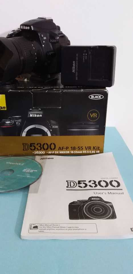 كامرة نيكون D5300 • بالكرتون • مرفقات كاملة