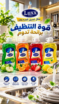 Luxx PARIS • سائل غسيل صحون • قوة التنظيف