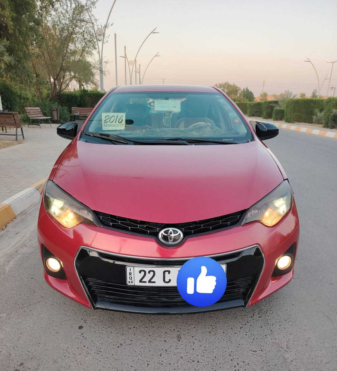 للبيع كورلا موديل 2016  LE معروفه مواصفاتها ما يحتاج اذكرها لون ماروني رقم اربيل دولي جديد سنويه لل 30  الشرعي بتكريت بيها قطعتين تبديل بدون دواخل شرط محرك 1800 شرط كير شرط تبريد ثلج 🥶 تدفئه نار 🔥 صدر جديد تخم تاير جديد كهربايات كلها شغاله  شرط التحويل والغرامات العنوان تكريت السعر *********** (بدون خاص)
