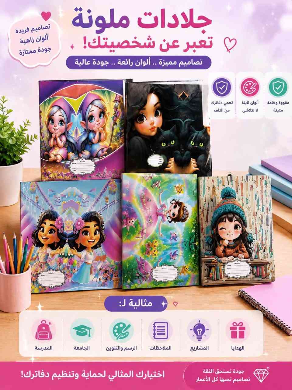 📚✨ كلشي تحتاجوه للمدرسة والقرطاسية… تلكوه عدنا وبكل حب ❤️

إذا تحبين الشغل المرتب، الألوان الحلوة والجودة اللي تفرحچ، تعالي شوفي تشكيلتنا 😍🌸
قرطاسية، جلادات، كراسات رسم، ومستلزمات مدرسية مختارة بعناية حتى نخلي بداية الدراسة أحلى وأسهل على أطفالكم 🥰🎒

💗 لأن نعرف شكد تهمچ التفاصيل الحلوة، حرصنا نوفرلكم أشياء عملية وحلوة بنفس الوقت.

📩 للطلب والاستفسار راسلونا خاص 
او على الرقم ***********
🚚 والتوصيل متوفر حسب المنطقة

اختاري اللي يعجبچ… وخلي مستلزمات المدرسة هالسنة غير شكل! 😍📚✨
