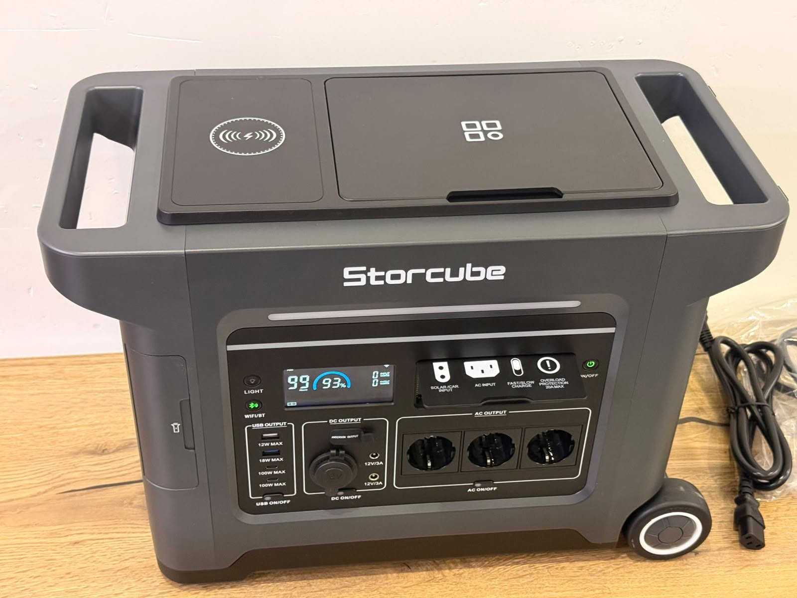 🔋 Power Station Store CUBE ⚡

▪️ السعة: 2560Wh
▪️ القدرة: 3300W
▪️ بطارية LiFePO4
▪️ جميع أنواع المنافذ 🔌
▪️ شحن سريع وبطيء ⚡
▪️ يدعم الشحن بالطاقة الشمسية ☀️
▪️ شحن بالطاقة الشمسية يصل إلى 5 ساعات
▪️ تحكم ومتابعة عن طريق Wi-Fi وBluetooth 📱
▪️ نظام حماية عالي 🛡️
▪️ إضاءة طوارئ مدمجة 💡
▪️ الشاحن مرفق مع الجهاز

📞 للطلب والاستفسار: *********** او مراسلة الصفحة
