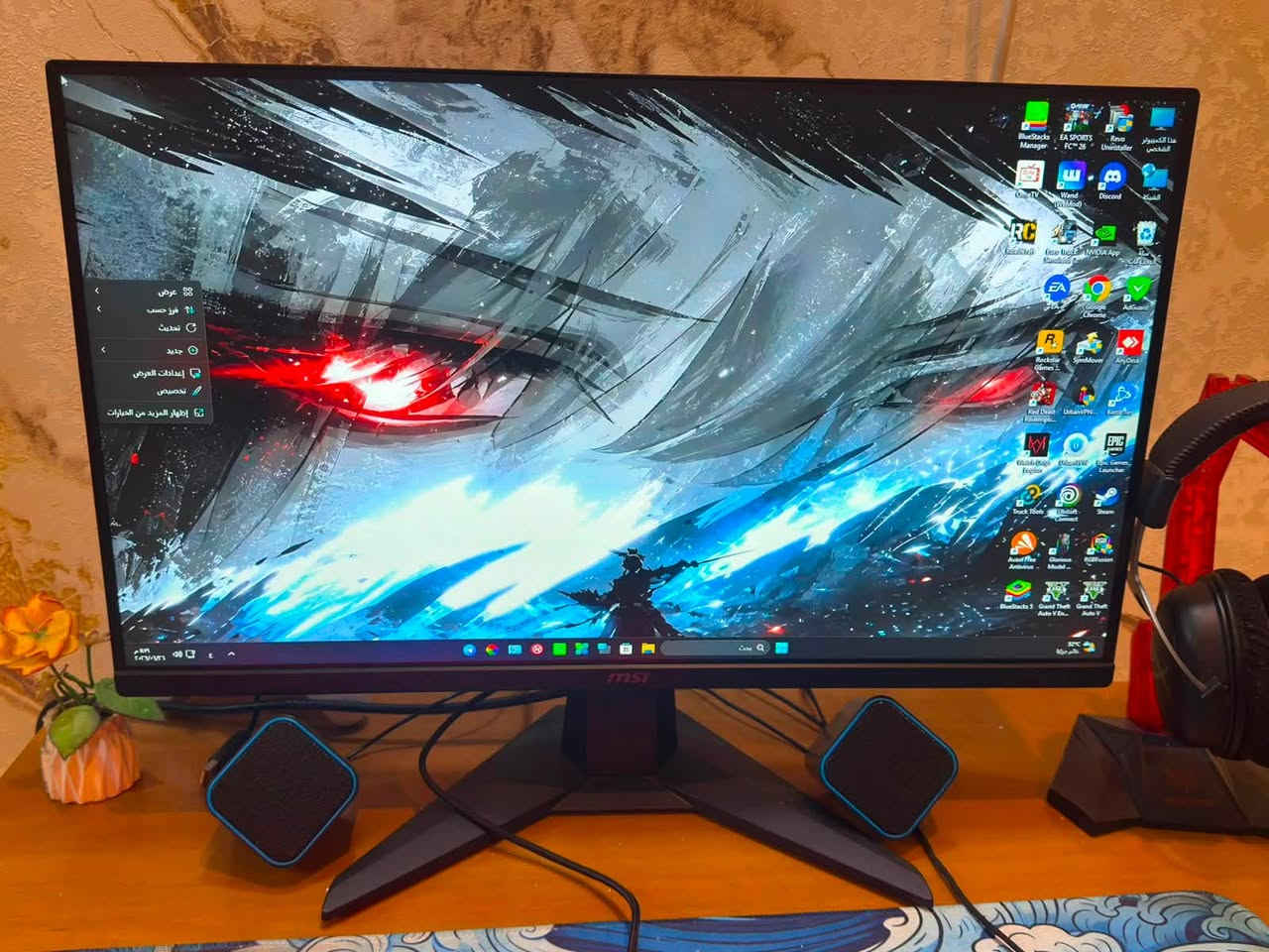 Intel Core i5-12400F
*كرت الشاشة: NVIDIA RTX 4060 8GB

* الرام: 16GB DDR4 3200MHz

* التخزين: SSD 1TB

* مزود الطاقة: 650W

* الشاشة: 25 بوصة، 180Hz

* الكيبورد: HyperX

* الماوس: Cloris 

* ⁠سماعات هايبر اكس كلاود 

* ⁠سماعات سبيكر صغار صوتهن حلو وصافي 

* ⁠يو بي اس 1500 اوفلاين استعمال اقل الشهرين 

كرسي مكتبي نظيف ومريح للكعدات الطويلة 

* ⁠* ⁠استعمالها شهرين والحاسبة نظيفة كلش تجي للبيت تفحص وتجيكها على حسب الاصول وتقتنع بيها واني بخدمتك عنواني بغداد البياع تقاطع درويش 

* ⁠السعر .مليون 400وبيهة مجال 

استفسار على هاذة الرقم #***********
