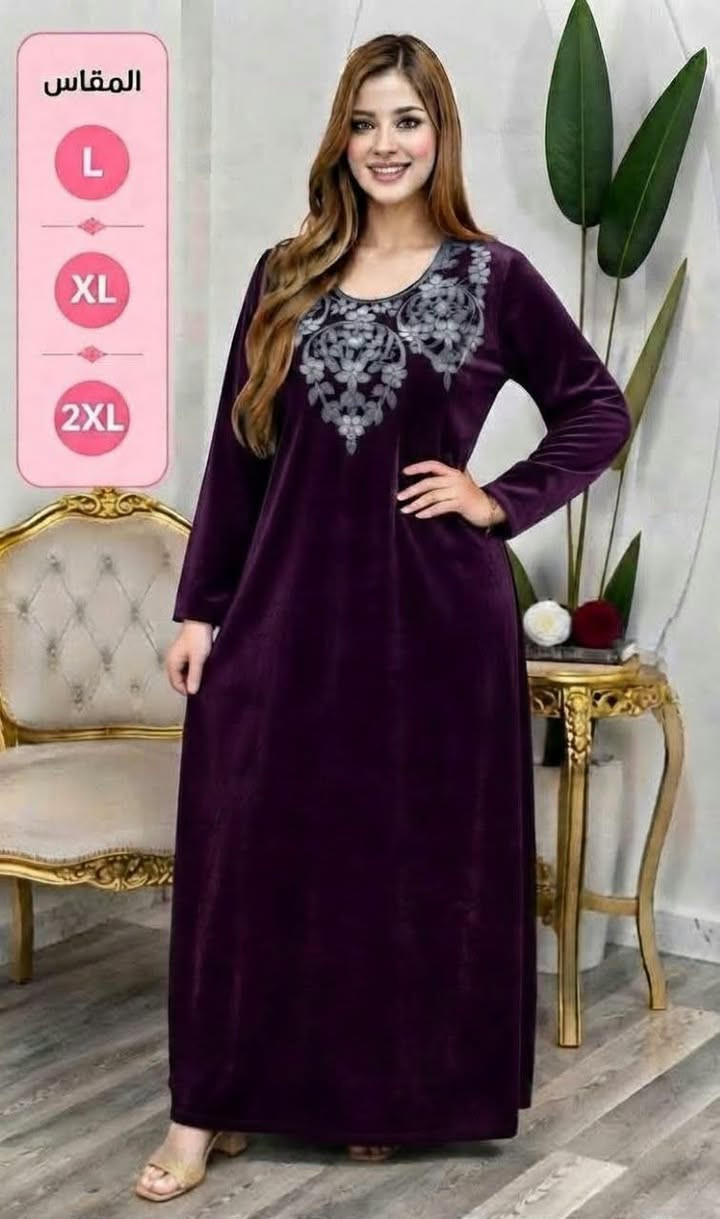 دشداشة مخمل • جملة • مقاس L/XL/2XL