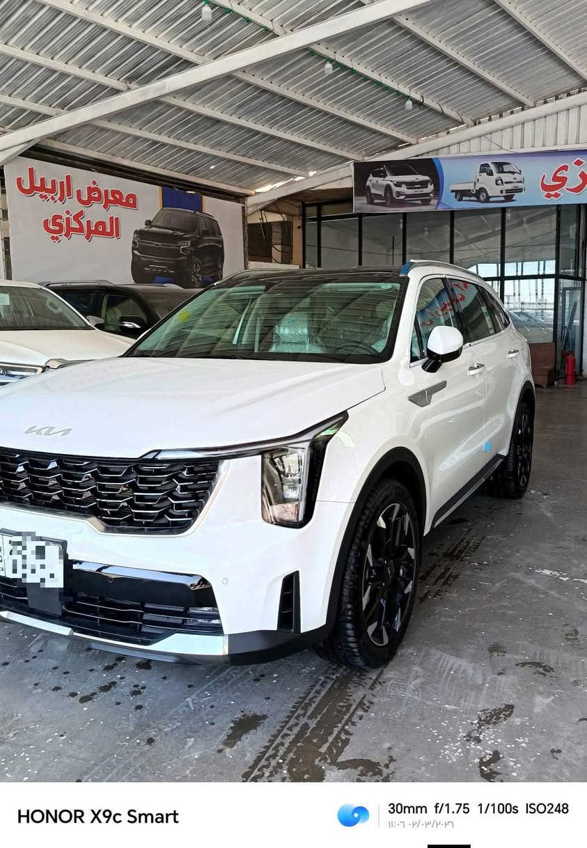 سورنتو 2025 خليجي سياره بعدها بحالة الوكاله 🚘
رقم أربيل الدولي 
كفاله عامه 

ماشيه 27الف محرك ٦سلندر

مواصفات السياره
⭐

بصمه

بانوراما

حساس امامي وخلفي وجانبي

ويل ٢٠

اشاره مري

كروز سرعه

تحكم ستيرن

مري شفط

سايد بيرك بصمه

بك لايت لد

نضام ترحيب

محرك ٦سلندر

شاحن لاسلكي وشاحن بالمقاعد سيايق ولبصفه

٤كامرات ٣٦٠ درجه

آريل نفكيشن

كشن جلد حار بارد كهرباء

ثلاث قطع تبريد

درايف موت ٤وضعيات قياده

مانع انزلاق

اوتو هولد

شاشه متصله

تبريد بيانو لمس ٣قطع تبريد

اناره محيطيه جنطه كهرباء

بردات خلفيه 

سعر اتصل 📲📞
العنوان الديوانية 
*********** أبو علي
اركان العراقي

نص مكتوب في الصور:
- HONOR X9c Smart 30mm f/1.75 1/100s ISO191 ١١:٠٧ ٠٢/٠٣/٢٠٢٦
- HONOR X9c Smart 30mm f/1.75 1/100s ISO404 11:06 2024/03/03
- HONOR X9c Smart 30mm f/1.75 1/100s ISO248 ٢٠٢٦/٠٣/٠٢ ١١:٠٦
- HONOR X9c Smart 30mm f/1.75 1/100s ISO209 ١١:٠٦ ٠٢/٠٣/٢٠٢٦
- HONOR X9c Smart 30mm f/1.75 1/100s ISO216 2024.03.02 11:06