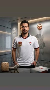 دريس العراق الابيض والزيتوني الاصلي تايلندي شعار جلاتين  تشيرت فقط قيا...