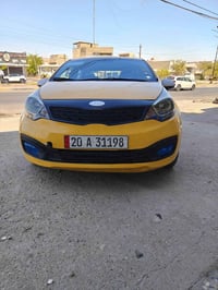 كيا ريو موديل 14 وارد امريكي حادث جاملغ وباب والباقي ليبل واحد السيارة...