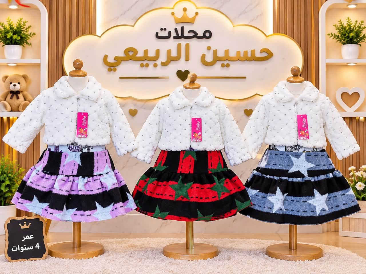 فستان 2 قطعة • خامة ثقيلة • قياس 16-18