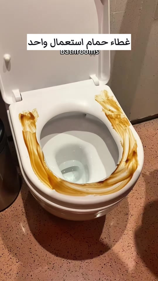 🚽✨ غطاء مرحاض استخدام واحد – نظافة وراحة بكل مكان! خليك مرتاح ونظيف وين ما تكون، بالبيت أو السفر أو الأماكن العامة 👌 ✔️ غطاء مخصص للاستخدام مرة واحدة ✔️ يساعد على الحفاظ على النظافة الشخصية ✔️ عملي وخفيف وسهل الحمل ✔️ مناسب للسفر، الدوام، المدارس والأماكن العامة ✔️ كمية كبيرة تكفيك لفترة طويلة 📲 واتساب: *********** 🧳 خليه دائماً وياك… لأن النظافة ما إلها وقت ولا مكان!

نص مكتوب في الصور:
- غطاء حمام استعمال واحد
- bathrooms