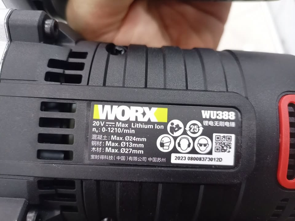 دريل همر • WORX اصلي • بطاريتين 4أمبير