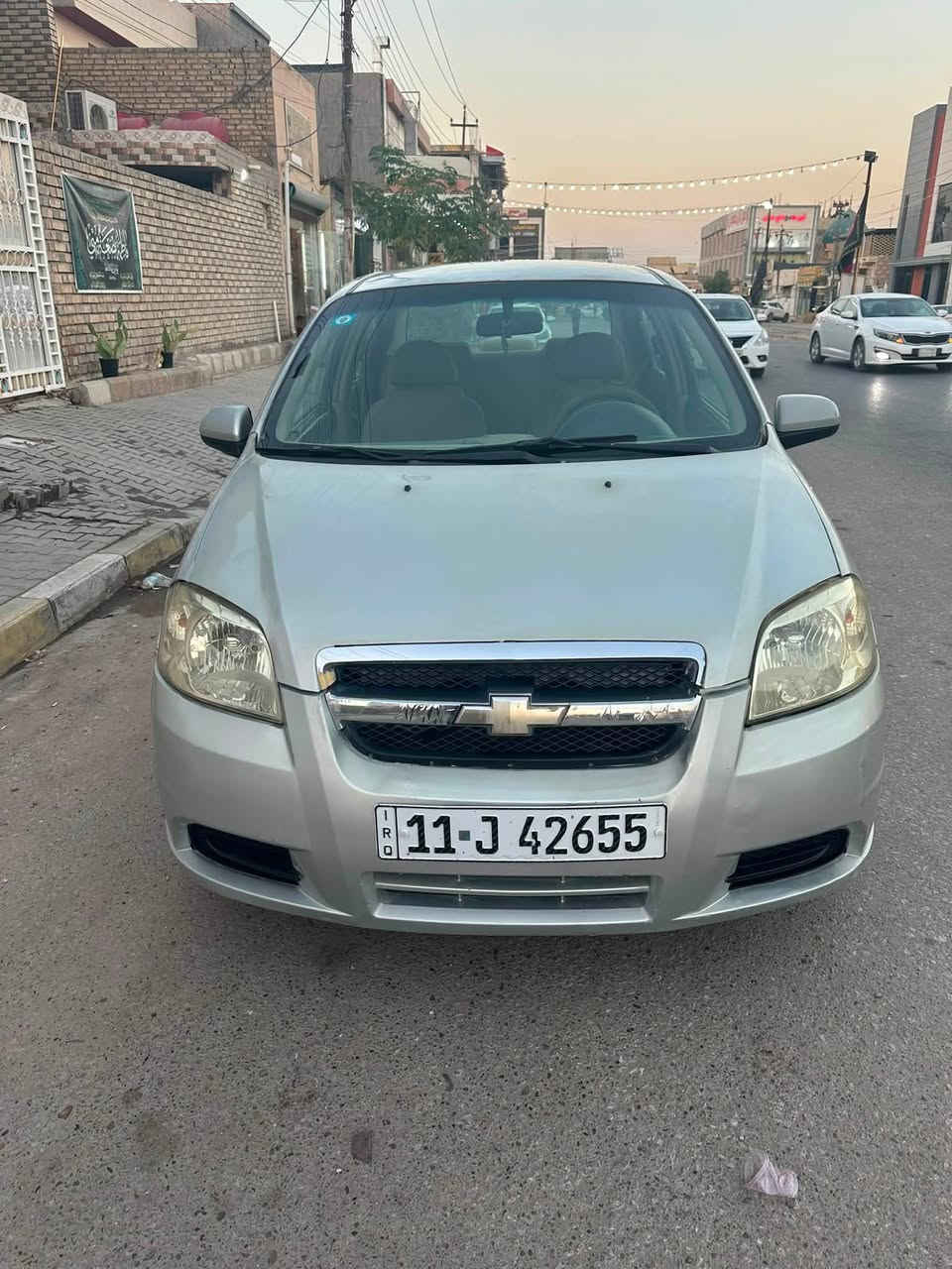 افيو أوتوماتيك
اللون سلفر 
الرقم بغداد أنگليزي 
السيارة بأسمي
الموديل ٢٠٠٧ 
المحرك ١٦٠٠ مسكر 
داخل نظيف اسود وبيجي
السيارة جاهزة شاشة تاير حدادية باتري منظومة بانزين بيها جراد قليل بالقمارة 
السعر ٥٣ وبيها مجال 
الاتصال بالرقم  ***********
الرقم بي واتساب وكذلك على الماسنجر
