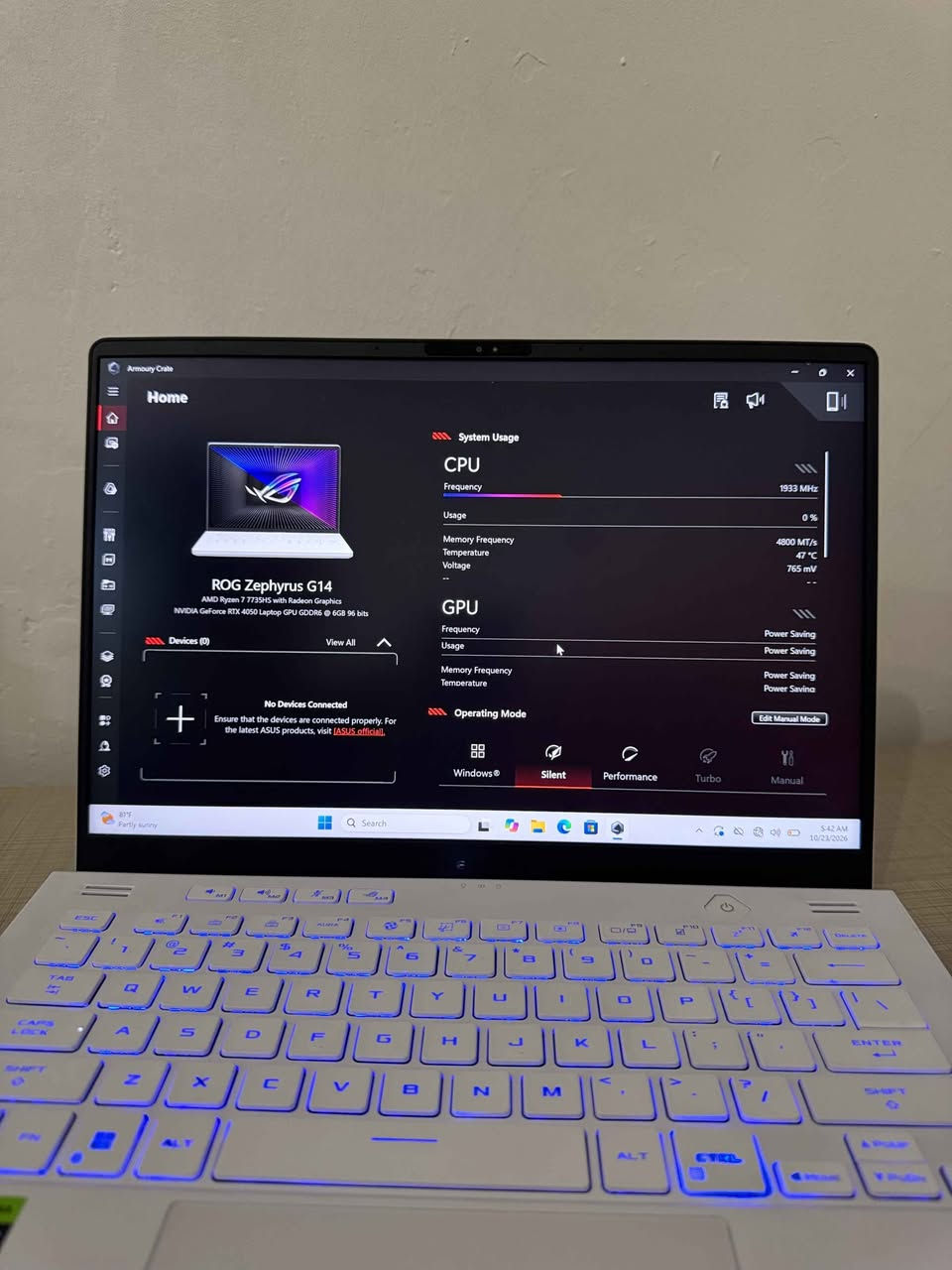 أسوس ROG G14 • RTX 4050 • ١٦ جيجا DDR5