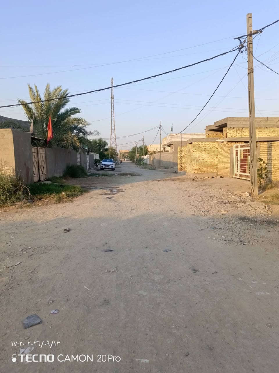 يالله قطع أرض المساحه 220 في حي المتنبي يبعد عن شارع العام 50 متر سند 25 سعر 13 ومن الله التوفيق ***********

نص مكتوب في الصور:
- ١٧:٢١ ٢٠٢٦/٠٩/١٣
- TECNO CAMON 20 Pro
- ١٧:٢٠ ٢٠٢٦/٠٩/١٣