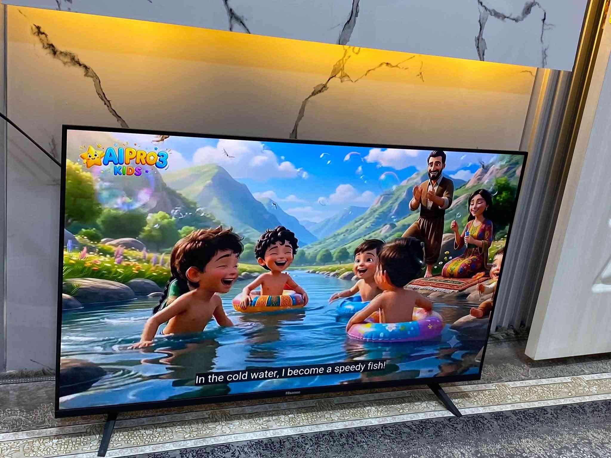 تيفي شاشة 43 ماركةي  هايسنس Hisense  بي ايتار فول مواصفات واي فاي يوتوب رةبتي موبايل ابيت كونترولي بيلادي خوي لةگةلداية رةسم و ديقةي زور جوانة بة زةمان بو نرخ نامة بنيرن يان تيل بكةن ***********
